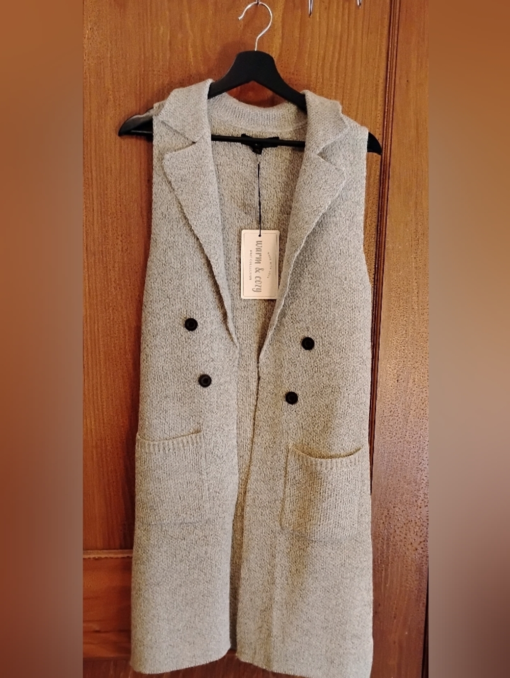 Women's Long Sweater Vest SMALL